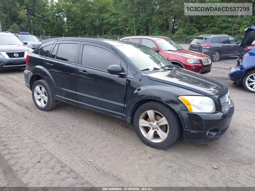 2012 Dodge Caliber Sxt VIN: 1C3CDWDA6CD537299 Lot: 45498600