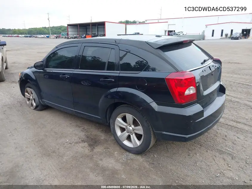 2012 Dodge Caliber Sxt VIN: 1C3CDWDA6CD537299 Lot: 45498600