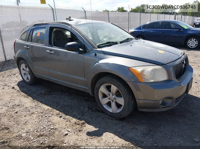2012 Dodge Caliber Sxt VIN: 1C3CDWDA9CD536745 Lot: 45506928