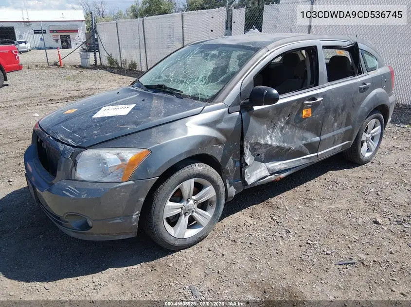 2012 Dodge Caliber Sxt VIN: 1C3CDWDA9CD536745 Lot: 45506928