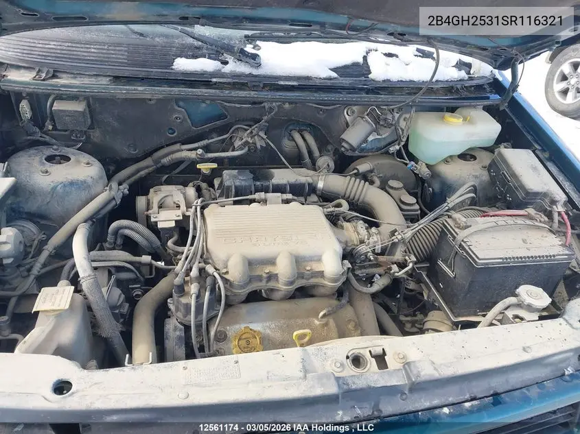 1995 Dodge Caravan VIN: 2B4GH2531SR116321 Lot: 12561174