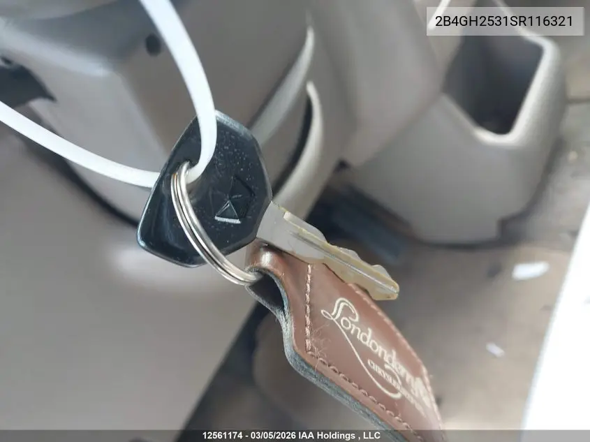 1995 Dodge Caravan VIN: 2B4GH2531SR116321 Lot: 12561174