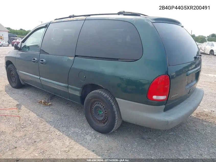 1999 Dodge Grand Caravan Se VIN: 2B4GP44G5XR200491 Lot: 45619504