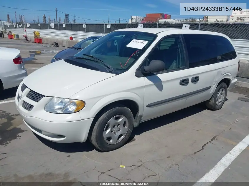 1D4GP24333B157446 2003 Dodge Grand Caravan Se