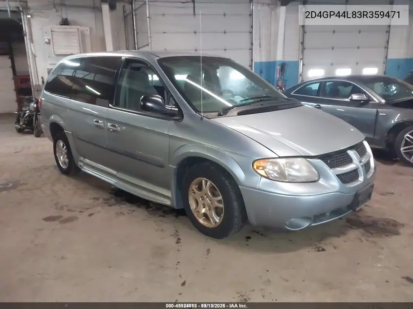 2D4GP44L83R359471 2003 Dodge Grand Caravan Sport