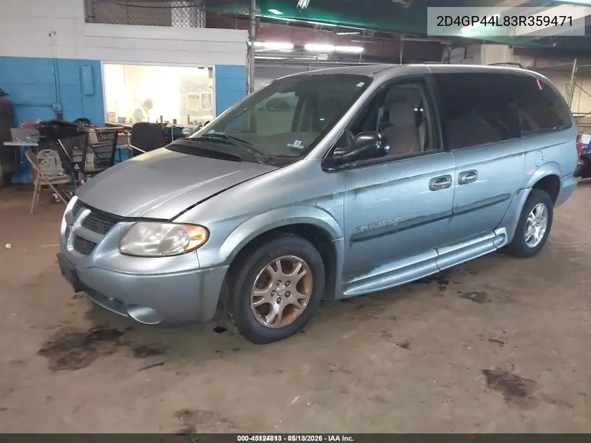 2D4GP44L83R359471 2003 Dodge Grand Caravan Sport