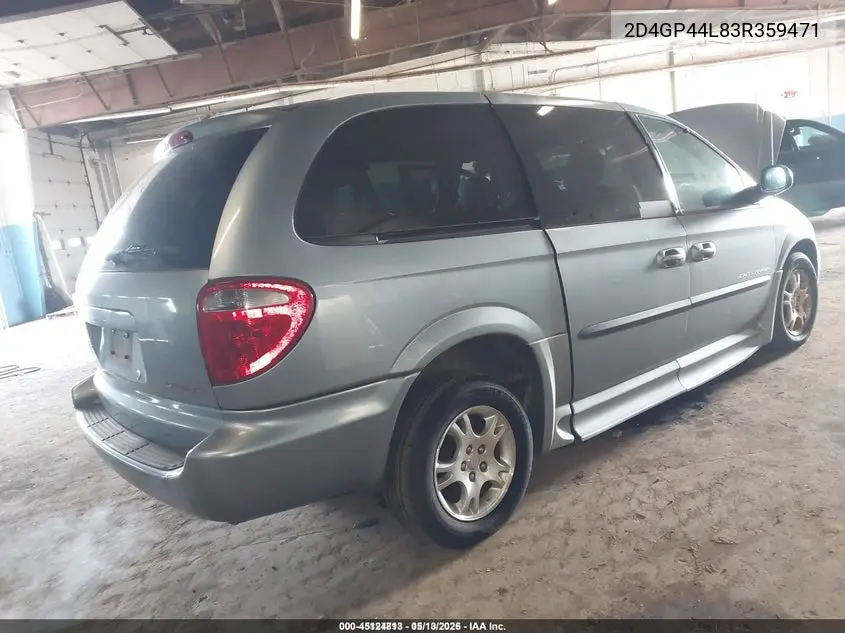 2D4GP44L83R359471 2003 Dodge Grand Caravan Sport