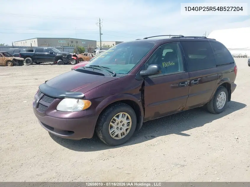 2004 Dodge Caravan VIN: 1D4GP25R54B527204 Lot: 12658010