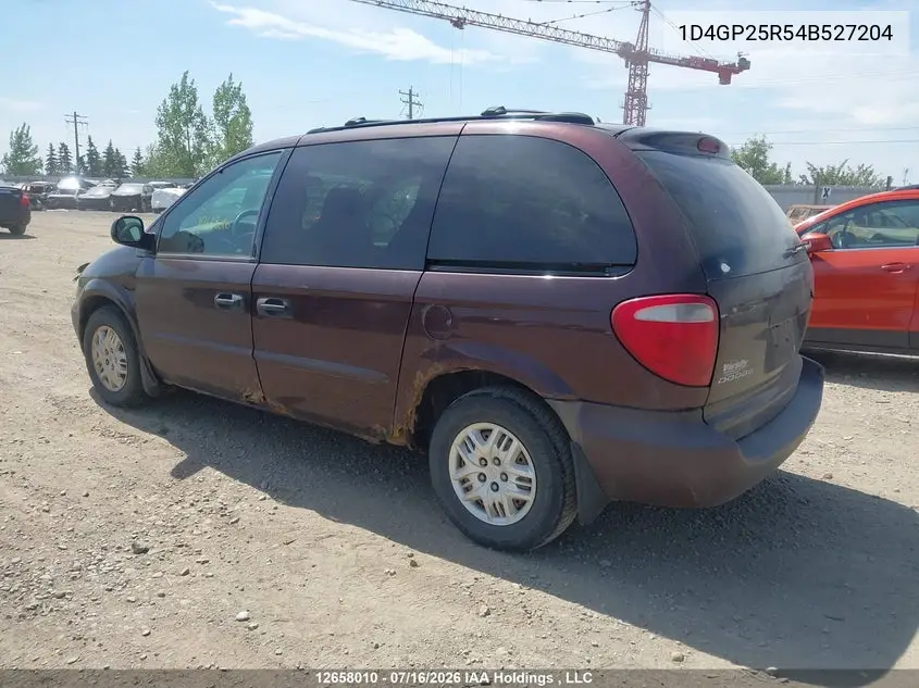 2004 Dodge Caravan VIN: 1D4GP25R54B527204 Lot: 12658010