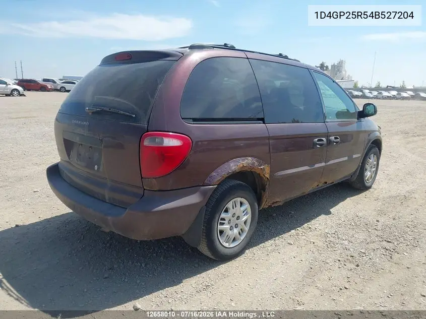 2004 Dodge Caravan VIN: 1D4GP25R54B527204 Lot: 12658010