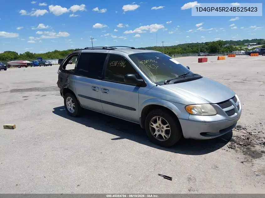 2004 Dodge Caravan Sxt VIN: 1D4GP45R24B525423 Lot: 45384786