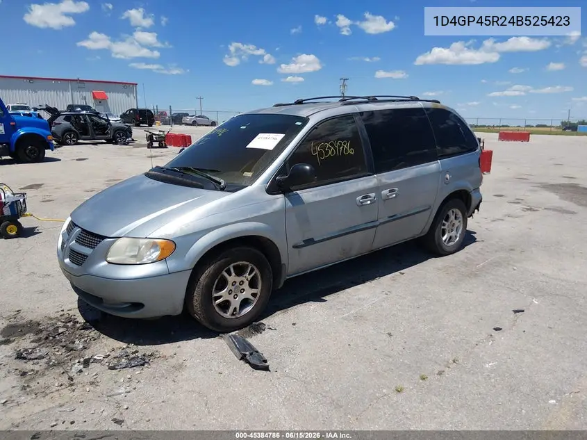 2004 Dodge Caravan Sxt VIN: 1D4GP45R24B525423 Lot: 45384786