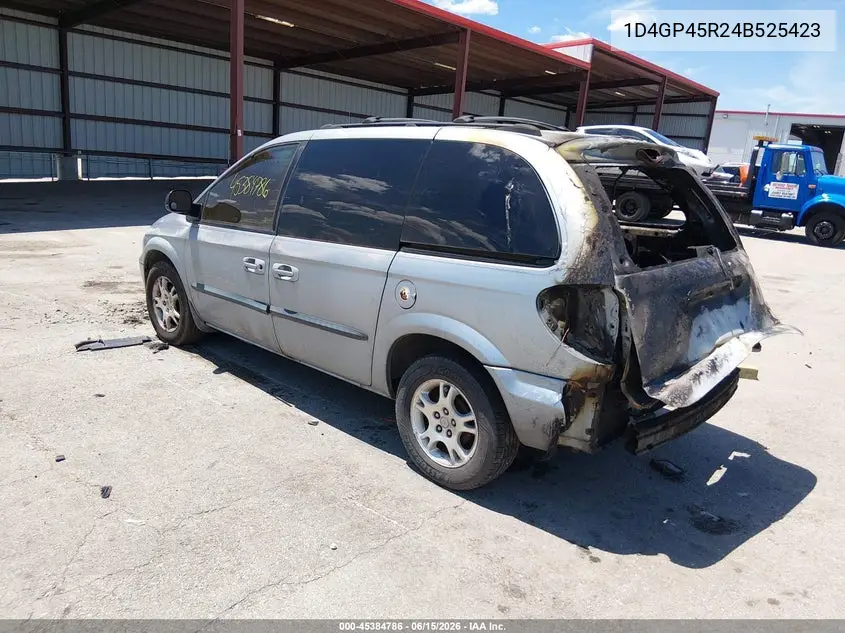 2004 Dodge Caravan Sxt VIN: 1D4GP45R24B525423 Lot: 45384786
