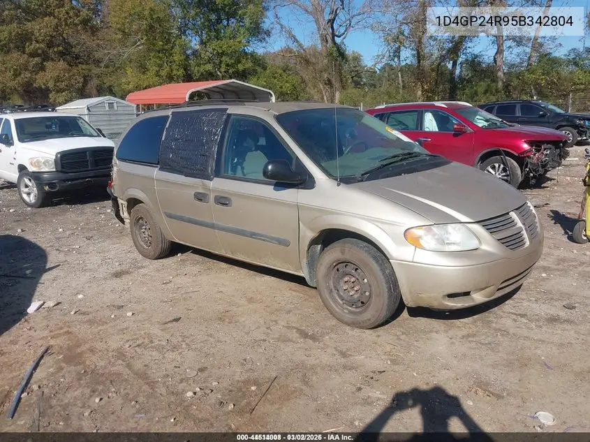 1D4GP24R95B342804 2005 Dodge Grand Caravan Se