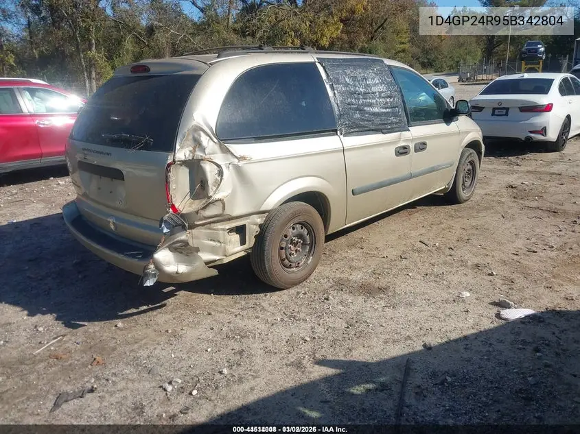 1D4GP24R95B342804 2005 Dodge Grand Caravan Se