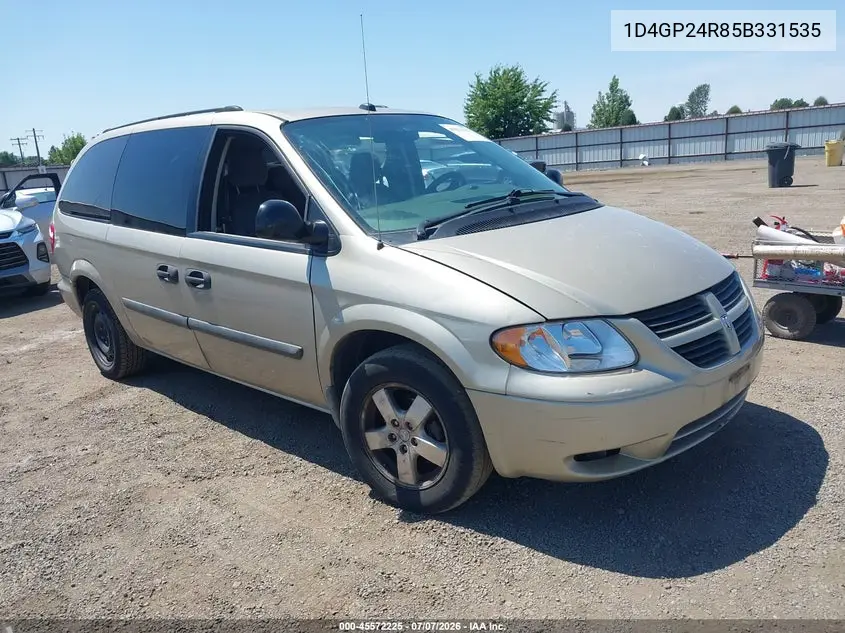 2005 Dodge Caravan Se VIN: 1D4GP24R85B331535 Lot: 45572225
