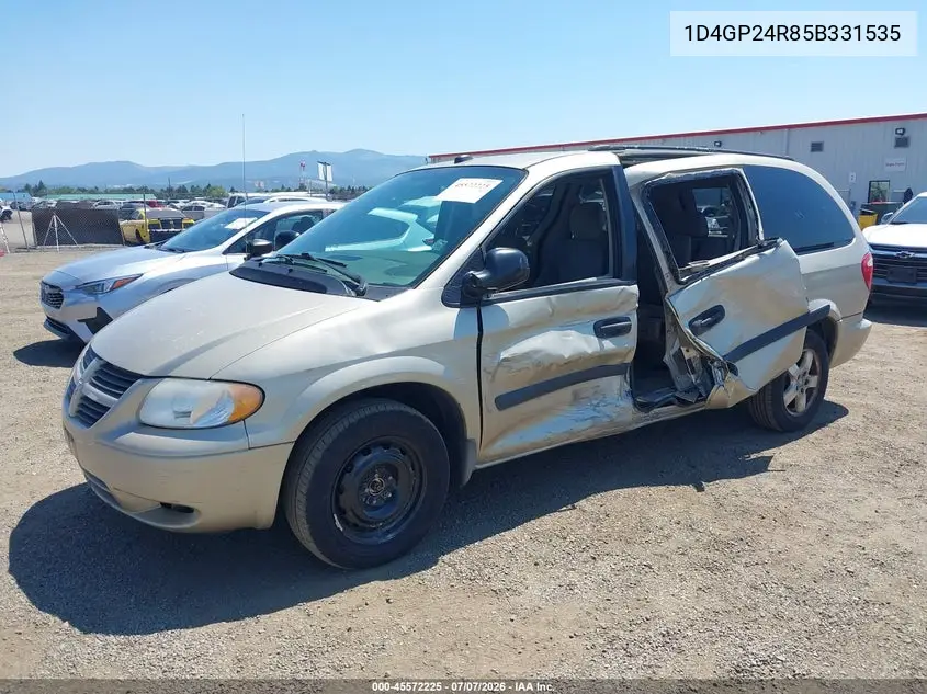 2005 Dodge Caravan Se VIN: 1D4GP24R85B331535 Lot: 45572225