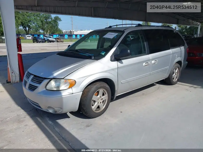 2005 Dodge Caravan Sxt VIN: 2D4GP44L25R534512 Lot: 45684612