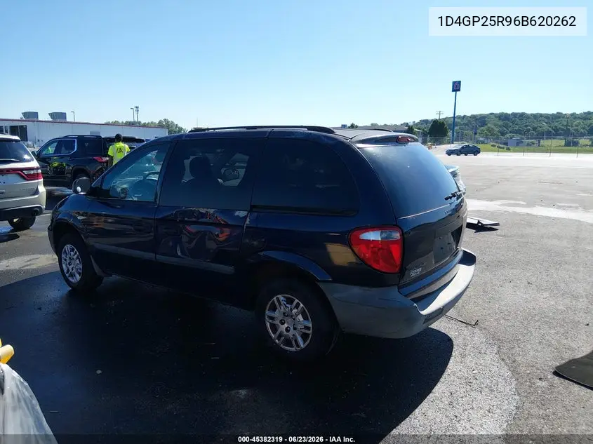 2006 Dodge Caravan Se VIN: 1D4GP25R96B620262 Lot: 45382319