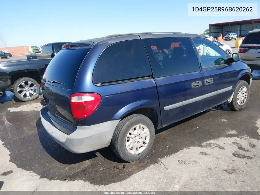 2006 Dodge Caravan Se VIN: 1D4GP25R96B620262 Lot: 45382319