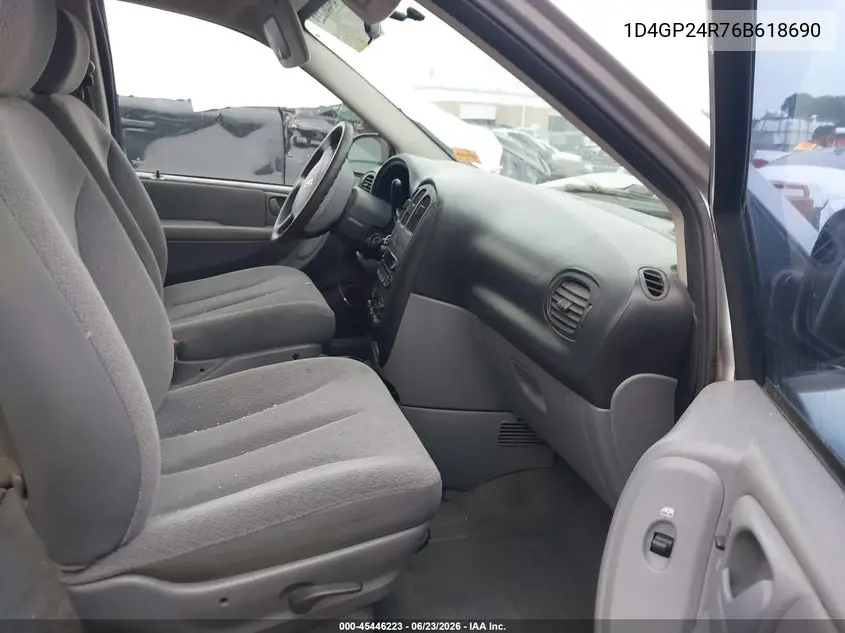 2006 Dodge Grand Caravan Se VIN: 1D4GP24R76B618690 Lot: 45446223