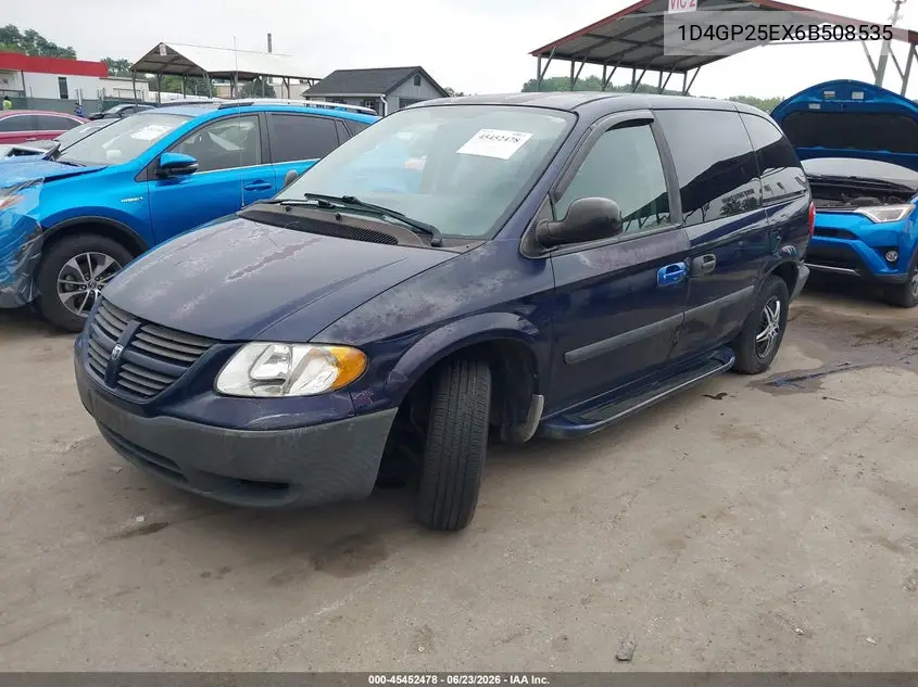2006 Dodge Caravan Se VIN: 1D4GP25EX6B508535 Lot: 45452478