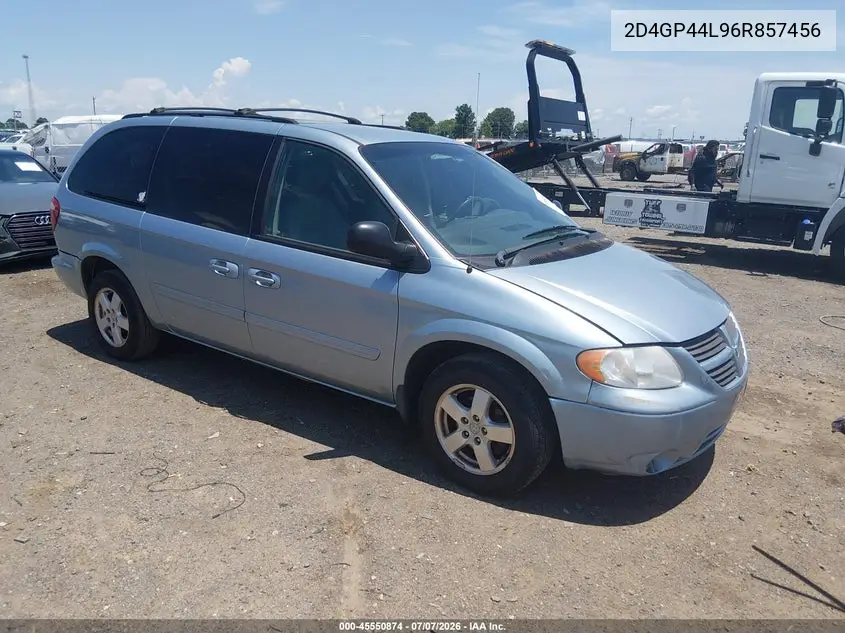 2006 Dodge Grand Caravan Sxt VIN: 2D4GP44L96R857456 Lot: 45550874