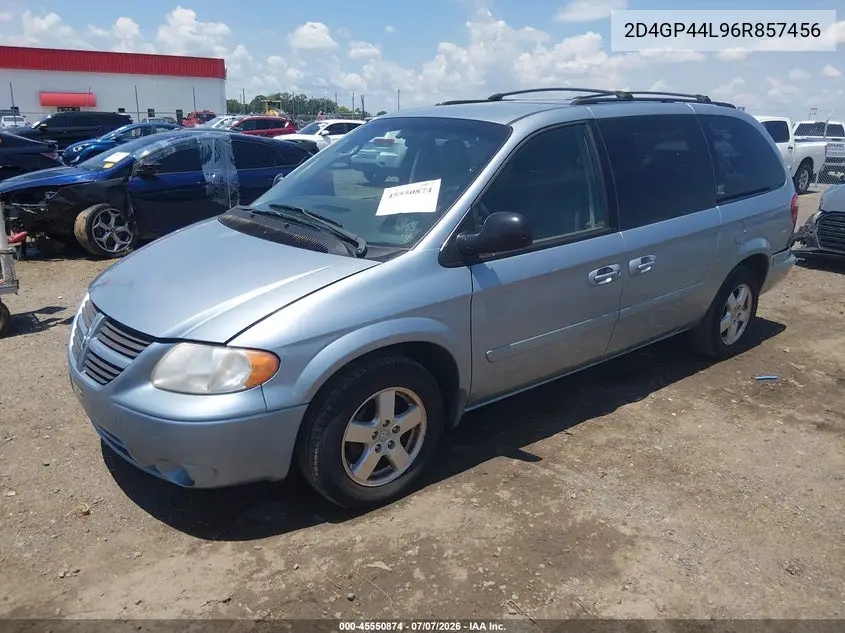 2006 Dodge Grand Caravan Sxt VIN: 2D4GP44L96R857456 Lot: 45550874