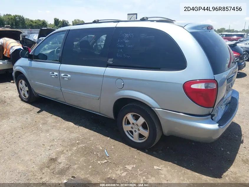 2006 Dodge Grand Caravan Sxt VIN: 2D4GP44L96R857456 Lot: 45550874