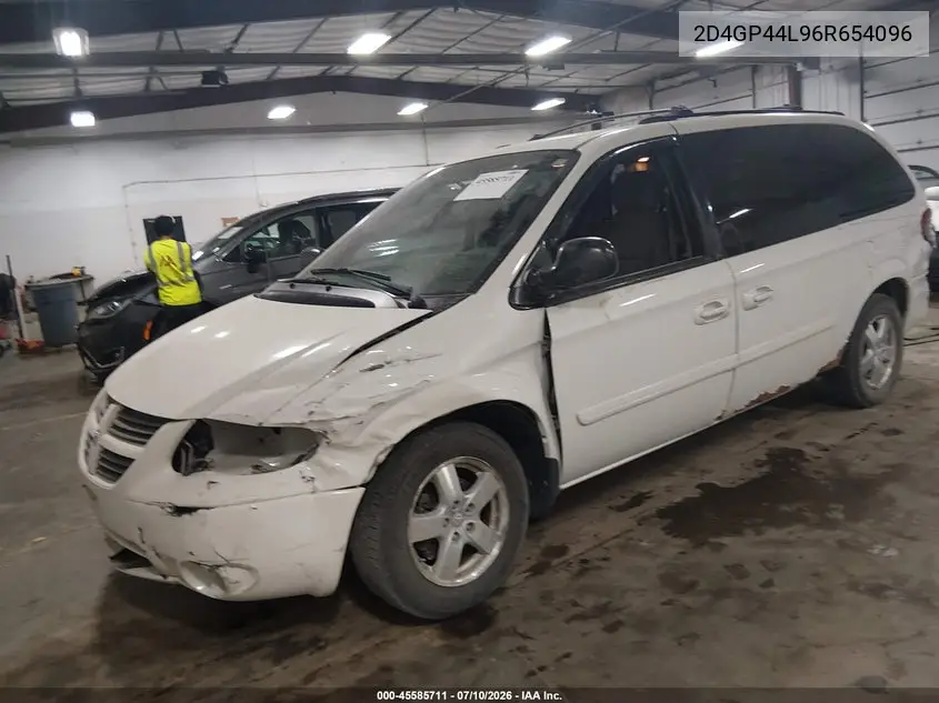 2006 Dodge Grand Caravan Sxt VIN: 2D4GP44L96R654096 Lot: 45585711