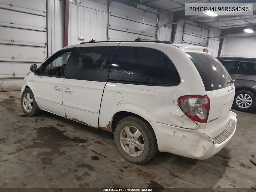2006 Dodge Grand Caravan Sxt VIN: 2D4GP44L96R654096 Lot: 45585711
