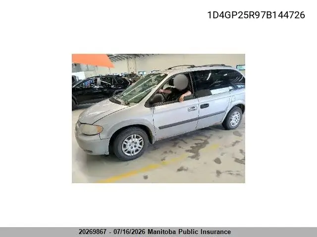2007 Dodge Caravan VIN: 1D4GP25R97B144726 Lot: 20269867