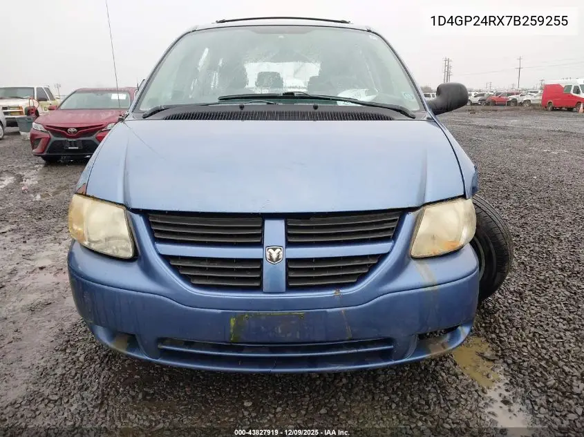 1D4GP24RX7B259255 2007 Dodge Grand Caravan Se
