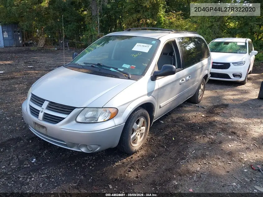 2D4GP44L27R322020 2007 Dodge Grand Caravan Sxt