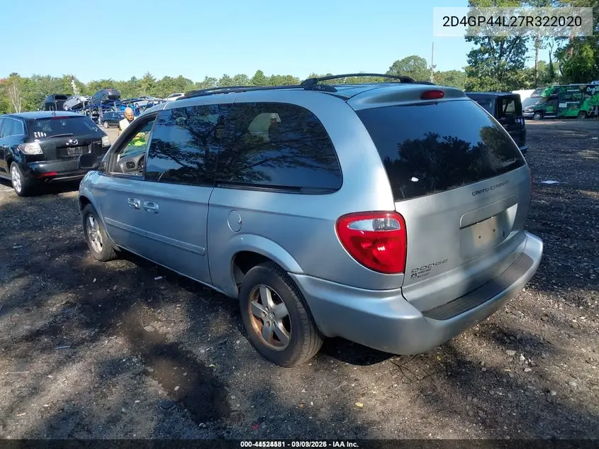 2D4GP44L27R322020 2007 Dodge Grand Caravan Sxt