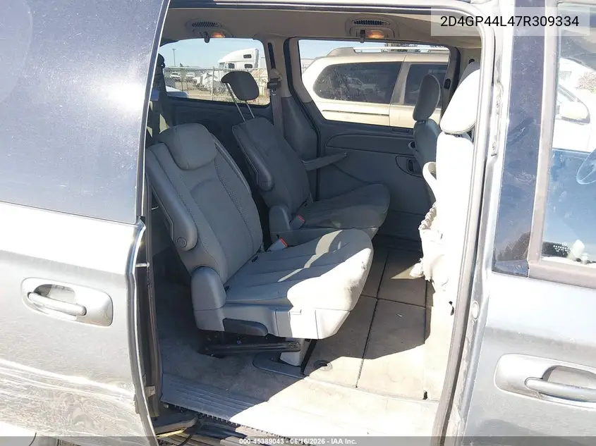 2007 Dodge Grand Caravan Sxt VIN: 2D4GP44L47R309334 Lot: 45389043