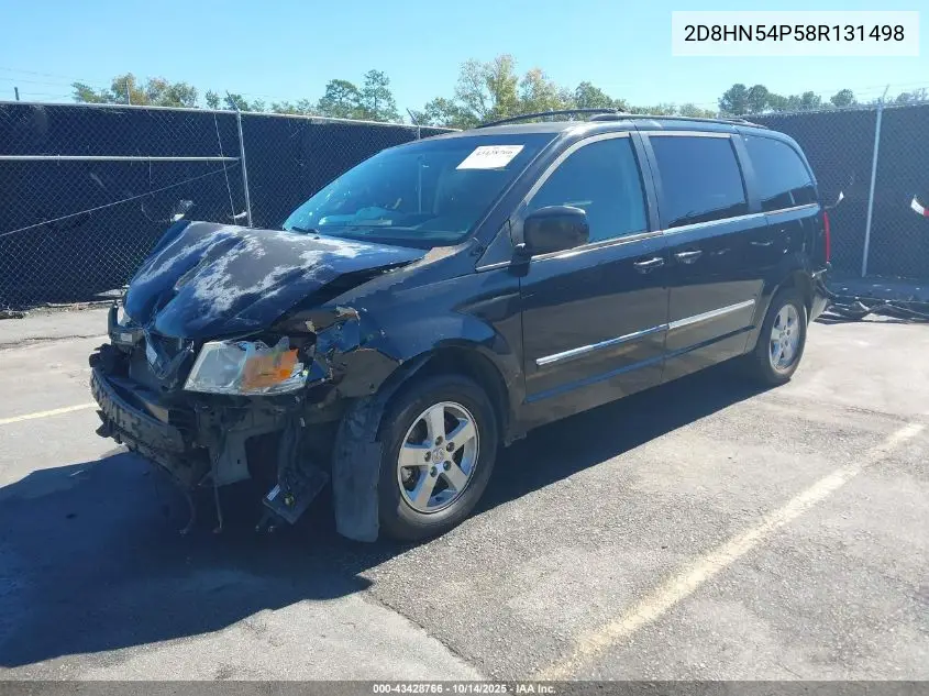 2D8HN54P58R131498 2008 Dodge Grand Caravan Sxt