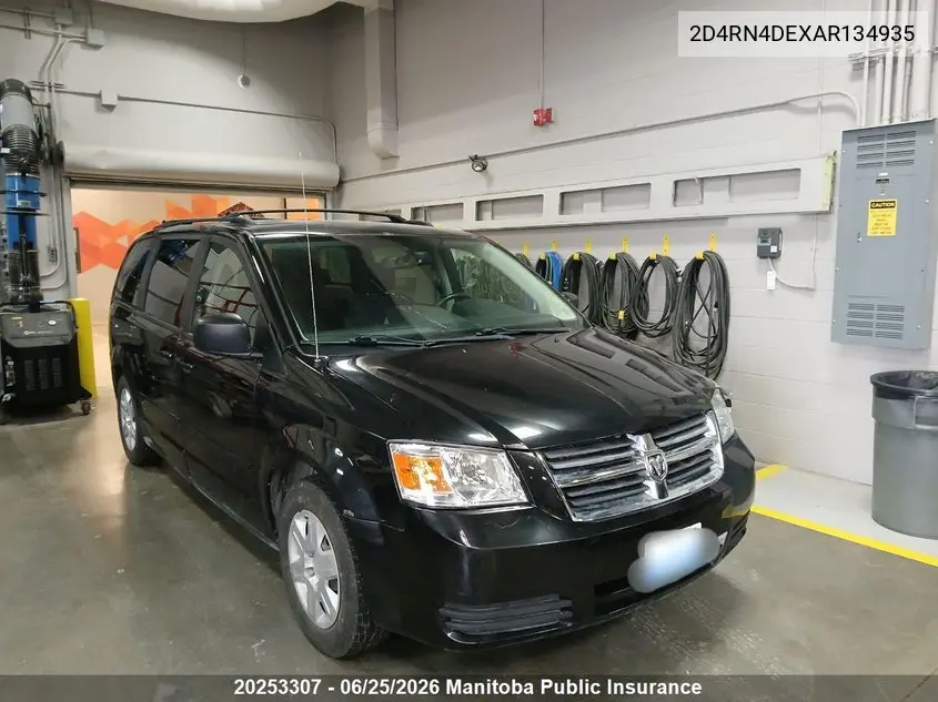 2D4RN4DEXAR134935 2010 Dodge Grand Caravan Se