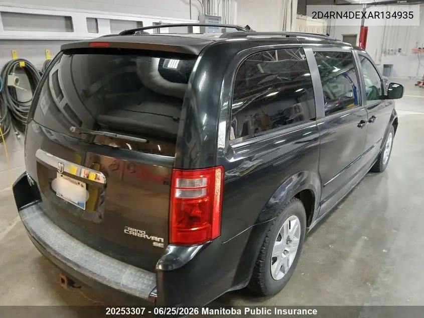 2D4RN4DEXAR134935 2010 Dodge Grand Caravan Se