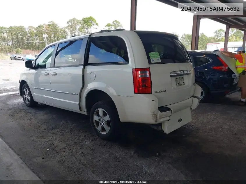 2D4RN5D15AR475632 2010 Dodge Grand Caravan Sxt