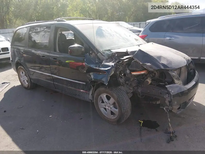 2010 Dodge Grand Caravan Sxt VIN: 2D4RN5D12AR444354 Lot: 45663354