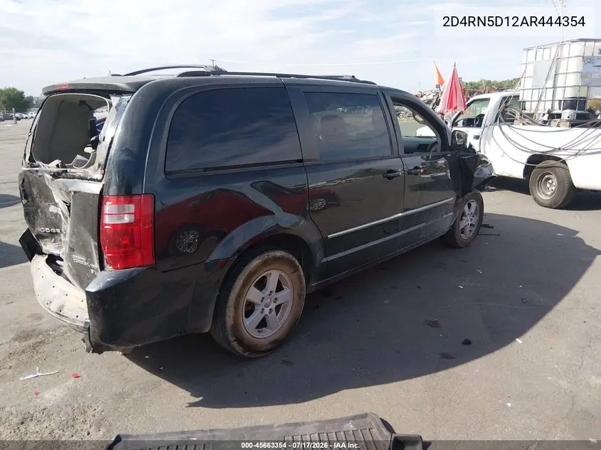 2010 Dodge Grand Caravan Sxt VIN: 2D4RN5D12AR444354 Lot: 45663354