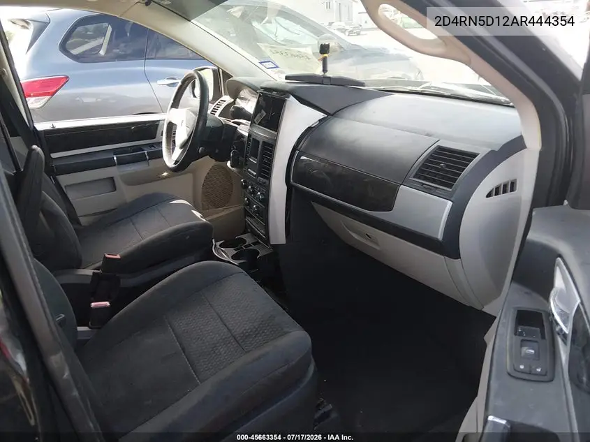 2010 Dodge Grand Caravan Sxt VIN: 2D4RN5D12AR444354 Lot: 45663354