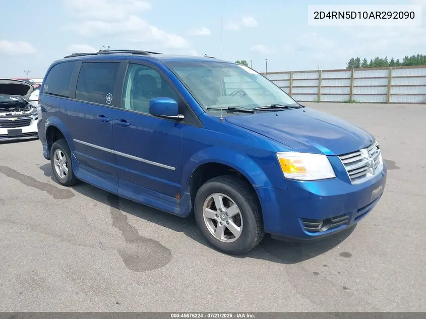 2010 Dodge Grand Caravan Sxt VIN: 2D4RN5D10AR292090 Lot: 45676224