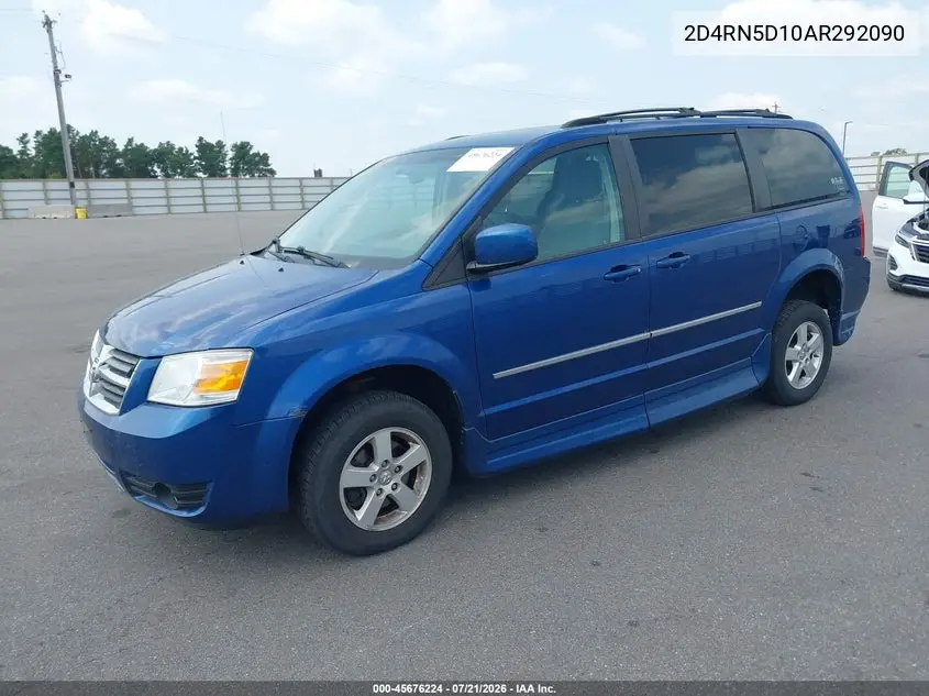 2010 Dodge Grand Caravan Sxt VIN: 2D4RN5D10AR292090 Lot: 45676224