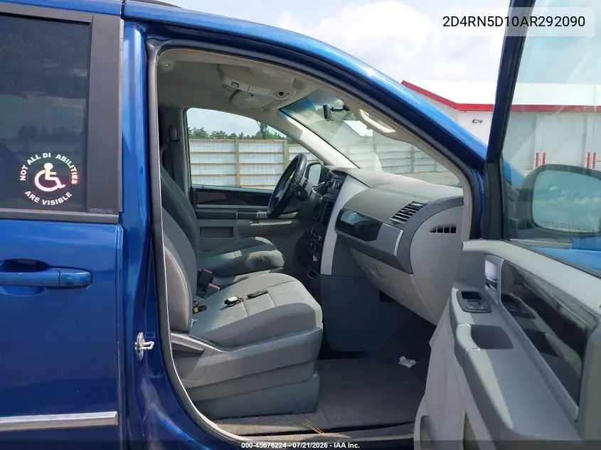2010 Dodge Grand Caravan Sxt VIN: 2D4RN5D10AR292090 Lot: 45676224