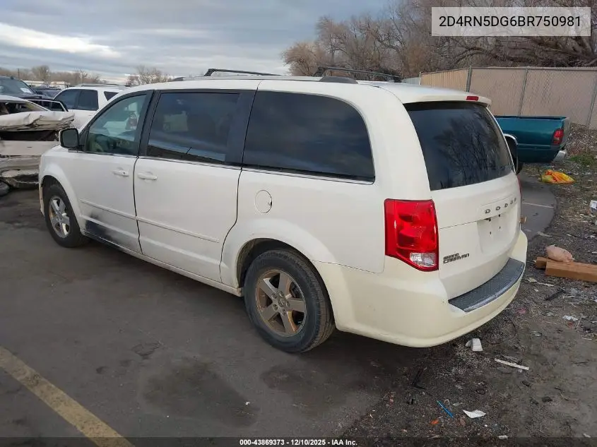 2D4RN5DG6BR750981 2011 Dodge Grand Caravan Crew