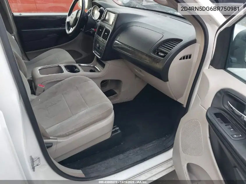 2D4RN5DG6BR750981 2011 Dodge Grand Caravan Crew