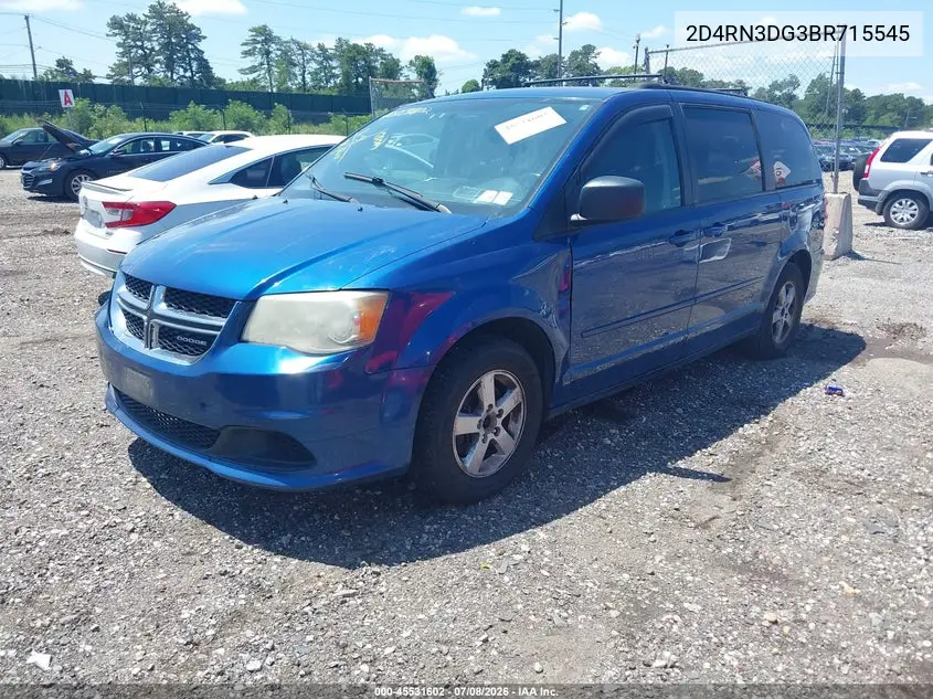 2011 Dodge Grand Caravan Mainstreet VIN: 2D4RN3DG3BR715545 Lot: 45531602