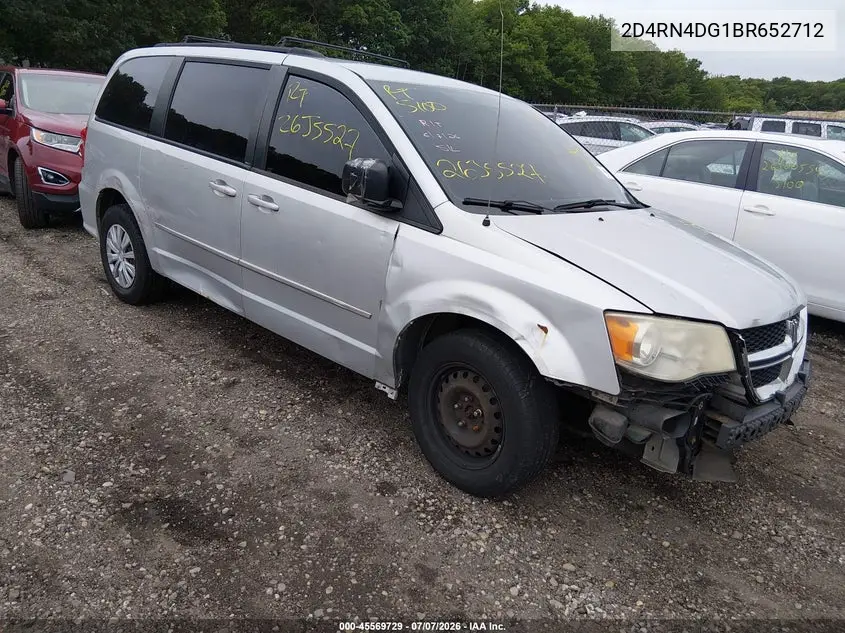 2011 Dodge Grand Caravan Express VIN: 2D4RN4DG1BR652712 Lot: 45569729